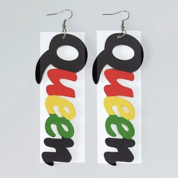 Colorful Queen Statement Earrings - Picture 1 of 3